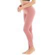 Women's High Waist Squat Leggings Ice silk Traceless Fitness Elastic Pants Sports Tight Peach Hip Yoga Nudity Pants Baby Pink