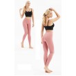 Women's High Waist Squat Leggings Ice silk Traceless Fitness Elastic Pants Sports Tight Peach Hip Yoga Nudity Pants Baby Pink