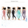 Women's High Waist Squat Leggings Ice silk Traceless Fitness Elastic Pants Sports Tight Peach Hip Yoga Pants Green