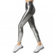 Women's High Waisted leggings Gilded Solid Casual Pants pencil Tight pants Yoga Pants Gray