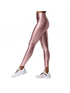 Women's High Waisted leggings Gilded Solid Casual Pants pencil Tight pants Yoga Pants Pink