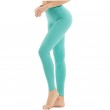 Women's High Waist Squat Leggings Ice silk Traceless Fitness Elastic Pants Sports Tight Peach Hip Yoga Pants Sky Blue