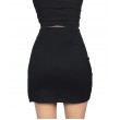 Women's Buckle Cut Out High Waist Clubwear Bodycon Mini Skirt