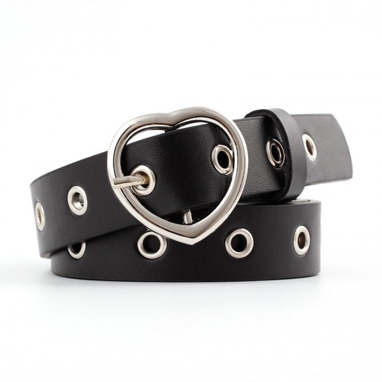 Womens Grommets Leather Jeans Belt Punk Rock Studded Belt Goth Belt black Womens Grommets Leather Jeans Belt Punk Rock Studded Belt Goth Belt black