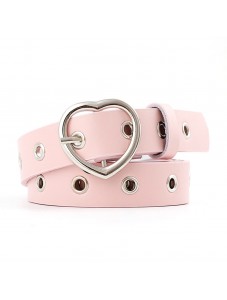 Womens Grommets Leather Jeans Belt Punk Rock Studded Belt Goth Belt pink