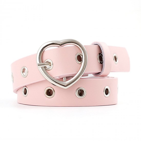 Womens Grommets Leather Jeans Belt Punk Rock Studded Belt Goth Belt pink Womens Grommets Leather Jeans Belt Punk Rock Studded Belt Goth Belt pink