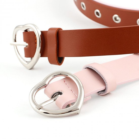 Womens Grommets Leather Jeans Belt Punk Rock Studded Belt Goth Belt pink Womens Grommets Leather Jeans Belt Punk Rock Studded Belt Goth Belt pink